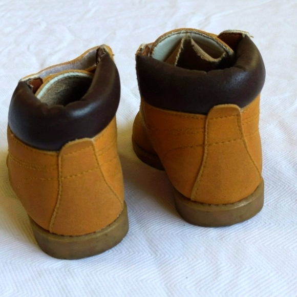 vintage 90s teddy's choice velcro closure "work" boots size 5 toddler boys - Picture 3 of 9
